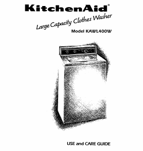 Bruksanvisning KitchenAid KAWL400WAL1 Tvättmaskin