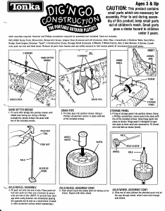 Handleiding Hasbro Tonka Dig n Go Construction