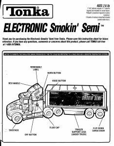 Handleiding Hasbro Tonka Electronic Smokin Semi