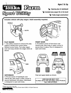 Handleiding Hasbro Tonka Farm Sport Utility