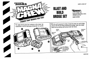 Handleiding Hasbro Tonka Magna Crew Blast and Build Bridge Set