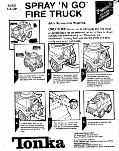 Handleiding Hasbro Tonka Spray n Go Fire Truck