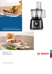 Handleiding Bosch MCM3501MAU MultiTalent 3 Keukenmachine