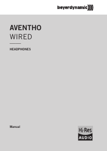 Manual de uso Beyerdynamic Aventho Auriculares