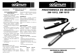 Instrukcja Optimum SW-1013 Prostownica
