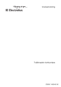 Bruksanvisning Electrolux EWW148540W Kombinerad tvätt-tork