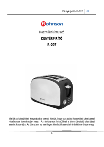 Használati útmutató Rohnson R-207 Kenyérpirító