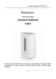 Instrukcja Rohnson R-9816 Osuszacz