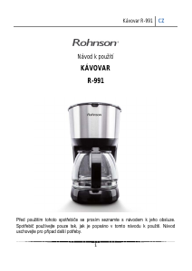Manuál Rohnson R-991 Kávovar