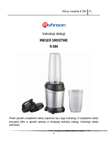 Instrukcja Rohnson R-594 Blender