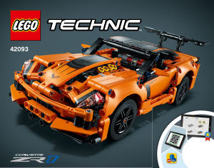 Manual Lego set 42093 Technic Chevrolet Corvette ZR1