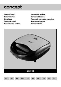 Handleiding Concept SV3040 Contactgrill
