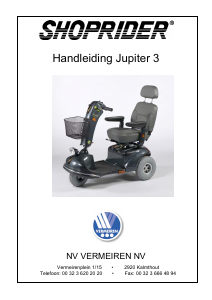 Handleiding Vermeiren Jupiter 3 Scootmobiel