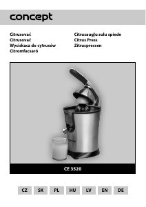 Bedienungsanleitung Concept CE3520 Zitruspresse