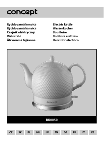 Bruksanvisning Concept RK0050 Vattenkokare