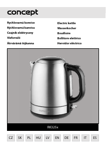 Bruksanvisning Concept RK3251 Vattenkokare