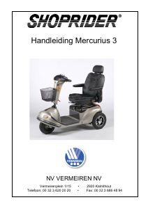 Handleiding Vermeiren Mercurius 3 Scootmobiel