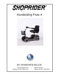 Handleiding Vermeiren Pluto 4 Scootmobiel