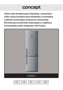 Manual Concept LK5660SS Fridge-Freezer