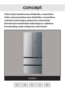 Manual Concept LA6983SS Fridge-Freezer