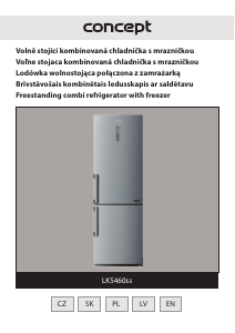 Manual Concept LK5460SS Fridge-Freezer