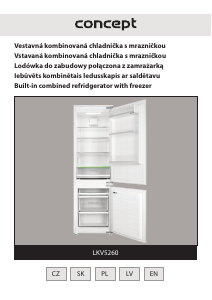 Manuál Concept LKV5260 Lednice s mrazákem