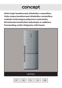 Manual Concept LK5470SS Fridge-Freezer