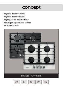 Rokasgrāmata Concept PDV7060WH Plīts virsma