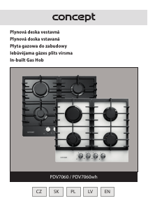 Rokasgrāmata Concept PDV7060 Plīts virsma