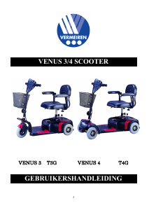 Manual Vermeiren Venus 3 Mobility Scooter