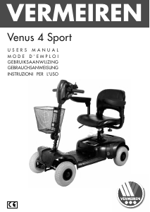 Handleiding Vermeiren Venus Sport Scootmobiel