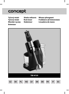 Manual de uso Concept TM4735 Batidora de mano