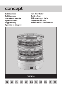Manual de uso Concept SO1020 Deshidratador