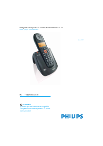 Mode d’emploi Philips XL3501B Téléphone sans fil