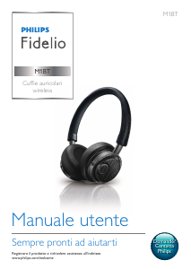 Manuale Philips M1BTBL Fidelio Cuffie