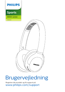 Brugsanvisning Philips TASH402BK Hovedtelefon