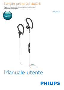 Manuale Philips SHQ8300LF Cuffie