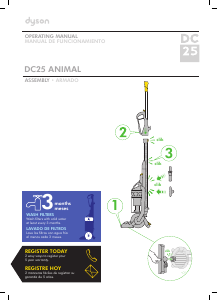 Manual de uso Dyson DC25 Animal Aspirador