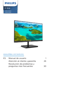 Manual de uso Philips 271E1SD Monitor de LED