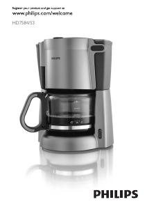 Manual Philips HD7584 Coffee Machine