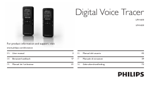 Handleiding Philips LFH0620 Voice Tracer Audiorecorder