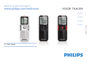 Bruksanvisning Philips LFH0632 Voice Tracer Diktafon