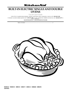 Manual KitchenAid KEBI276DBL6 Oven