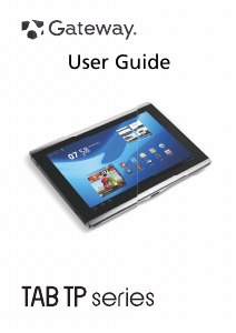 Bruksanvisning Gateway G100W Tablet