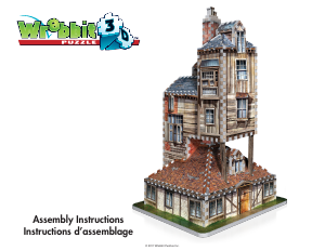 Manuál Wrebbit Burrow Weasley Family Home 3D puzzle