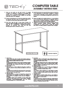 Handleiding Techly ICA-TB 3545W Bureau