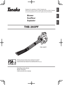 Manual Tanaka THB 260PF Leaf Blower