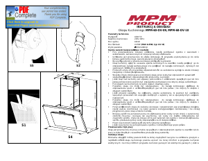 Instrukcja MPM MPM-60-OV-10 Okap kuchenny