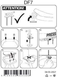 説明書 Pressalit Objecta D Pro トイレシート