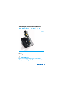 Mode d’emploi Philips CD6501B Téléphone sans fil